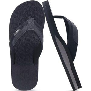 👑Men's Flip Flop Sandal Ferrous Leather Slip On Arch Support Comfort Shoes